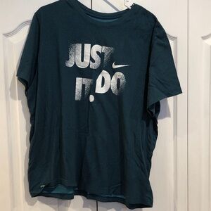 Nike mens Dark Teal Just Do It T-Shirt